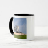 Space Shuttle Endeavor auf dem Launchpad 4 Tasse (Vorderseite Links)