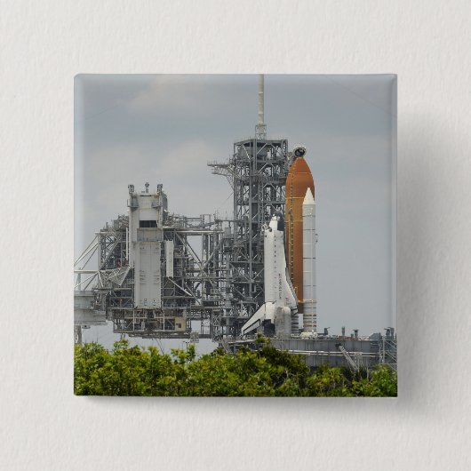 Space Shuttle Endeavor auf dem Launchpad 5 Button (Vorderseite)