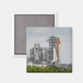 Space Shuttle Endeavor auf dem Launchpad 5 Magnet (Vorderseite/Rückseite)