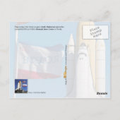 Space Shuttle Endeavor, Kennedy Space Center Postkarte (Rückseite)