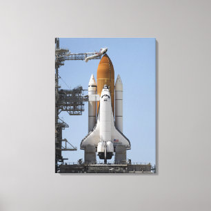 Space Shuttle Endeavor steht bereit Leinwanddruck