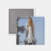 Space Shuttle Endeavor steht bereit Magnet (Vorderseite/Rückseite)