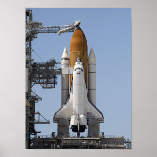 Space Shuttle Endeavor steht bereit Poster