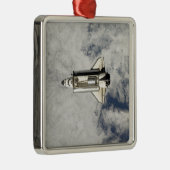 Space Shuttle Endeavour 12 Silbernes Ornament (Rechts)