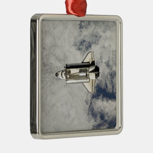 Space Shuttle Endeavour 12 Silbernes Ornament (Rechts)