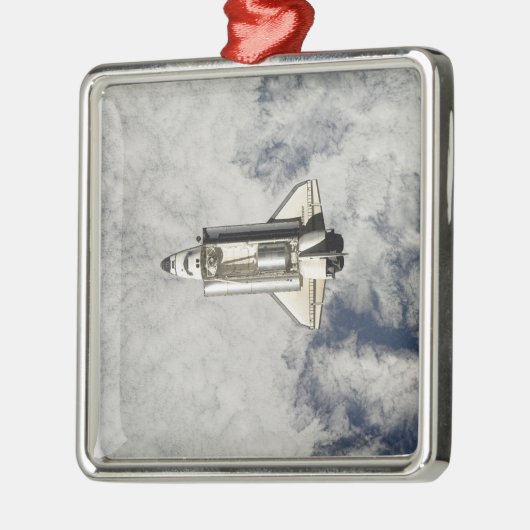Space Shuttle Endeavour 12 Silbernes Ornament (Links)