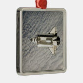 Space Shuttle Endeavour 13 Silbernes Ornament (Rechts)