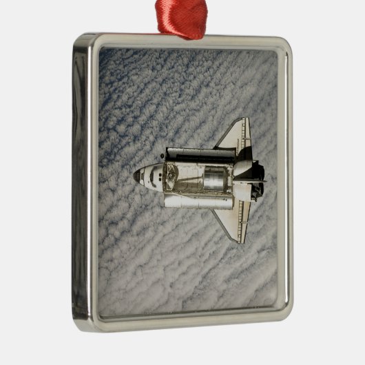 Space Shuttle Endeavour 13 Silbernes Ornament (Rechts)