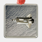 Space Shuttle Endeavour 13 Silbernes Ornament (Vorne)