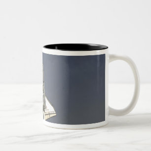 Space Shuttle Endeavour 15 Zweifarbige Tasse