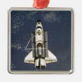 Space Shuttle Endeavour 16 Silbernes Ornament (Vorne)