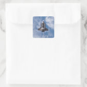 Space Shuttle Endeavour 22 Quadratischer Aufkleber (Tasche)
