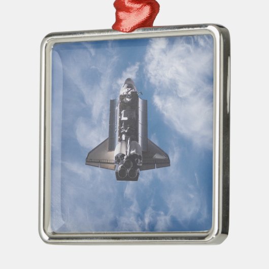 Space Shuttle Endeavour 22 Silbernes Ornament (Links)