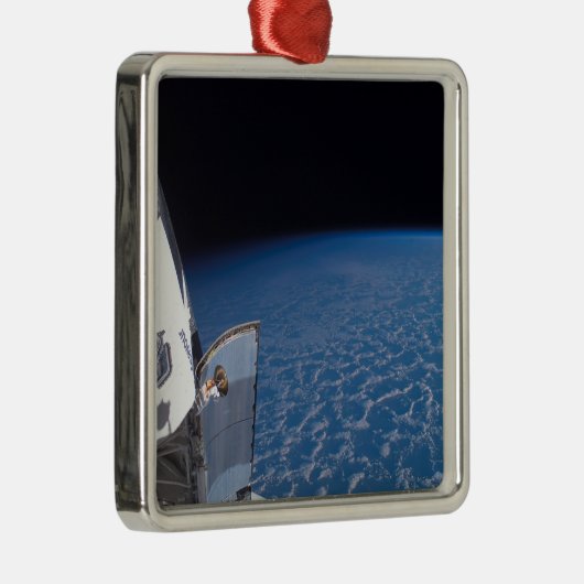 Space Shuttle Endeavour 24 Silbernes Ornament (Rechts)