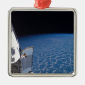 Space Shuttle Endeavour 24 Silbernes Ornament (Vorne)