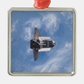 Space Shuttle Endeavour 26 Silbernes Ornament (Vorne)