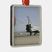 Space Shuttle Endeavour 4 Silbernes Ornament (Rechts)