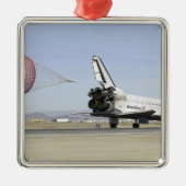 Space Shuttle Endeavour 4 Silbernes Ornament (Vorne)