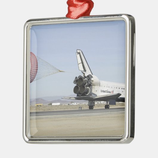 Space Shuttle Endeavour 4 Silbernes Ornament (Links)