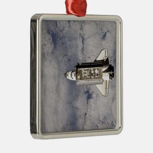 Space Shuttle Endeavour 6 Silbernes Ornament (Rechts)