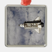 Space Shuttle Endeavour 6 Silbernes Ornament (Vorne)