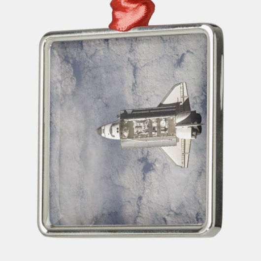 Space Shuttle Endeavour 6 Silbernes Ornament (Links)