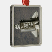 Space Shuttle Endeavour 7 Silbernes Ornament (Rechts)