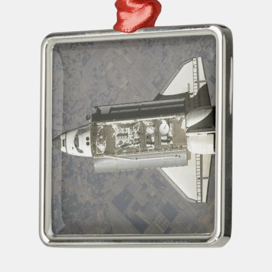 Space Shuttle Endeavour 7 Silbernes Ornament (Links)