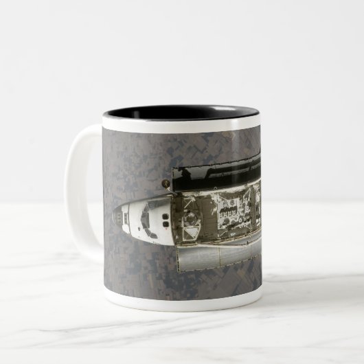 Space Shuttle Endeavour 7 Zweifarbige Tasse (Vorderseite Links)