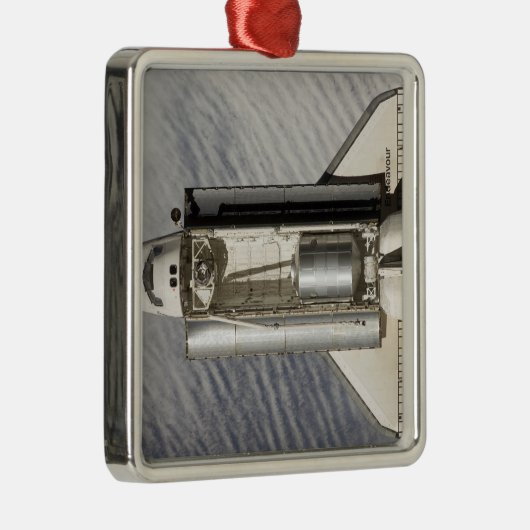 Space Shuttle Endeavour 9 Silbernes Ornament (Rechts)