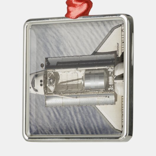 Space Shuttle Endeavour 9 Silbernes Ornament (Links)