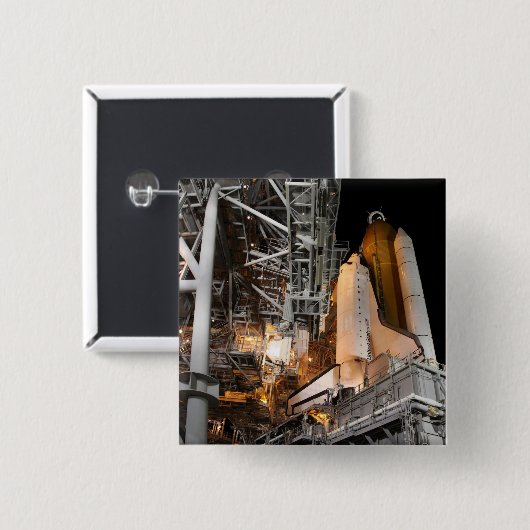 Space Shuttle Endeavour auf der Ladestation Button (Vorne & Hinten)