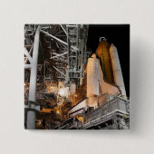 Space Shuttle Endeavour auf der Ladestation Button (Vorderseite)