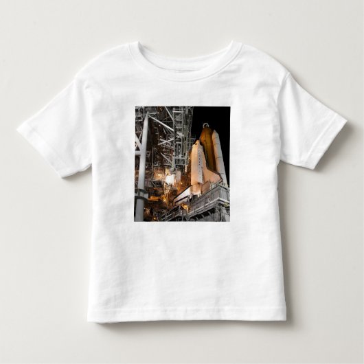 Space Shuttle Endeavour auf der Ladestation Kleinkind T-shirt (Vorderseite)