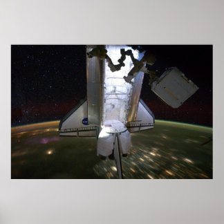 Space Shuttle Endeavour Docked at ISS (2011) Poster