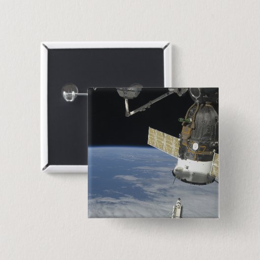 Space Shuttle Endeavour, ein Sojus-Raumschiff Button (Vorne & Hinten)