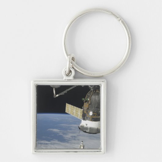 Space Shuttle Endeavour, ein Sojus-Raumschiff Schlüsselanhänger (Vorne)