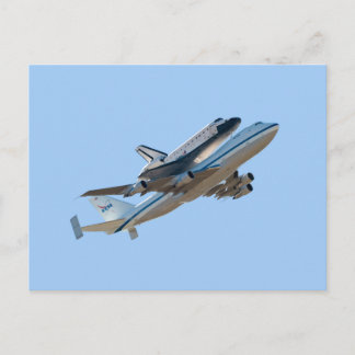 Space Shuttle Endeavour endliches Foto Postkarte