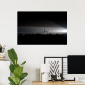 Space Shuttle Endeavour Final Landing Poster Print (Heimbüro)