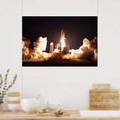 Space Shuttle Endeavour Final Launch Poster Print (Küche)