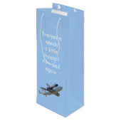 Space Shuttle Endeavour Foto Geschenktüte Für Weinflaschen (Rückseite Schrägansicht)