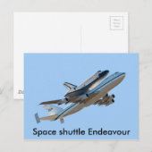 Space Shuttle Endeavour Foto Postkarte (Vorne/Hinten)