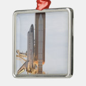 Space Shuttle Endeavour hebt 2 Silbernes Ornament (Links)