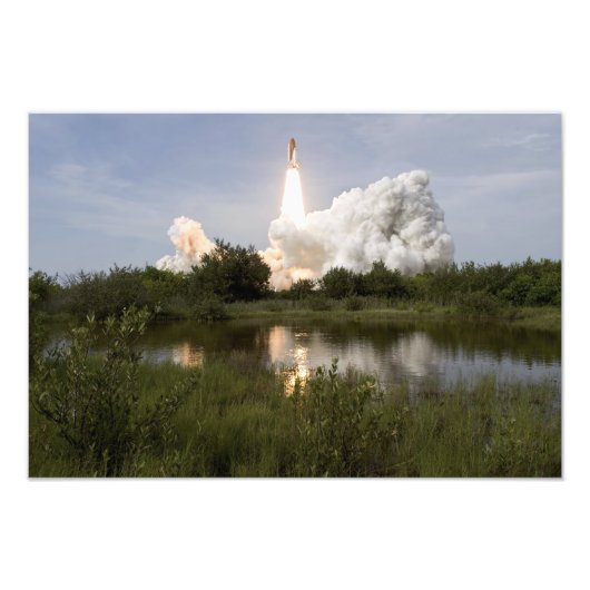 Space Shuttle Endeavour hebt 5 Fotodruck (Vorne)