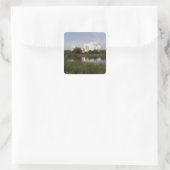 Space Shuttle Endeavour hebt 6 Quadratischer Aufkleber (Tasche)