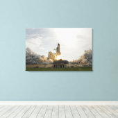 Space Shuttle Endeavour hebt 8 Leinwanddruck (Insitu (Holzboden))