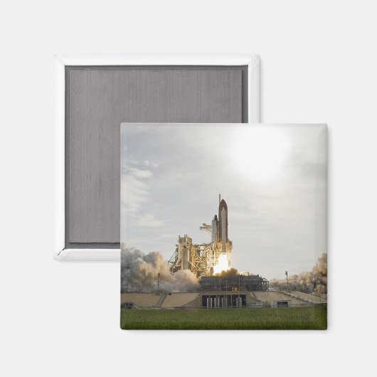 Space Shuttle Endeavour hebt 8 Magnet (Vorderseite/Rückseite)