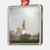 Space Shuttle Endeavour hebt 8 Silbernes Ornament (Links)