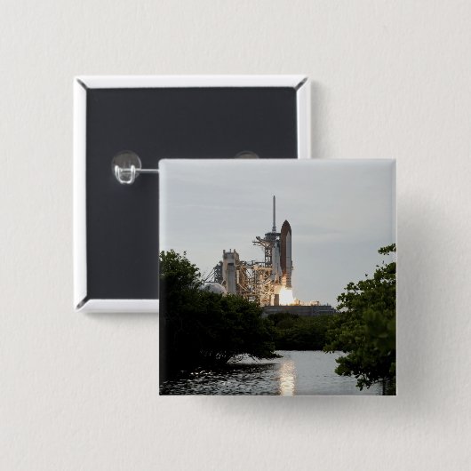 Space Shuttle Endeavour hebt ab Button (Vorne & Hinten)