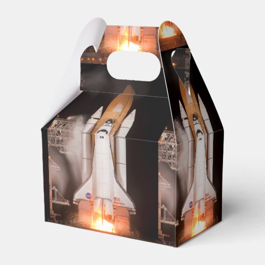 Space Shuttle Endeavour hebt ab Geschenkschachtel (Rückseite)